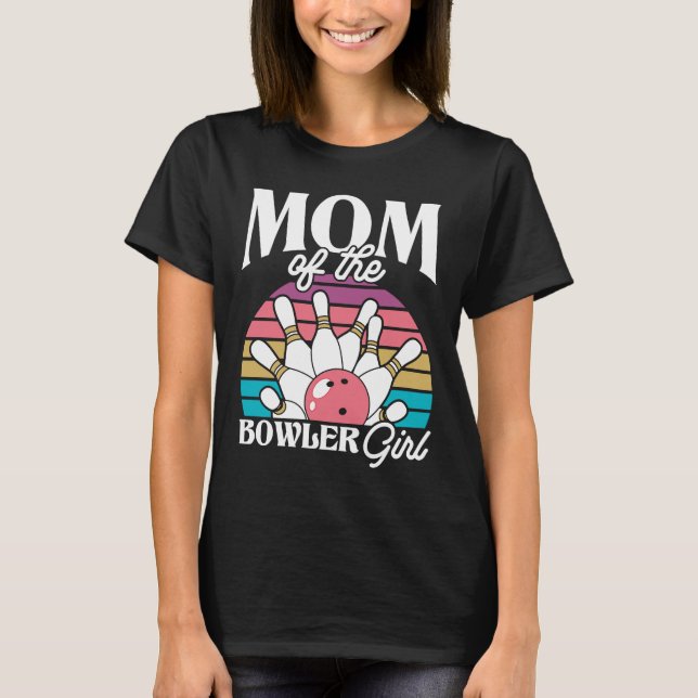 Camiseta Boliche Mãe Pin Bowler Striler Boliche Equipe Boli (Frente)