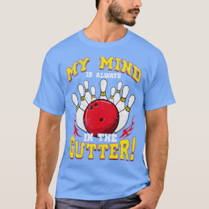 Camiseta Boliche Minha Mente Está Sempre Na Maneira