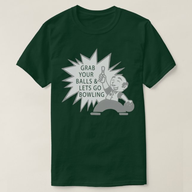 Camiseta Boliche Muito Engraçado T (Frente do Design)