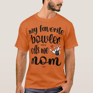 Camiseta Boliche Orgulhosa Mãe Bowler Mãe De Um Jogador De 