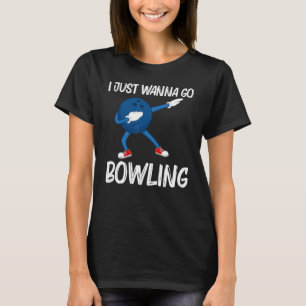 Camiseta Boliche Para Homens Dabbing Ball Lawn Bowl