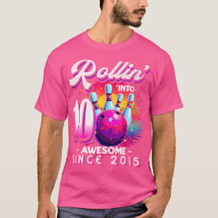 Camiseta Boliche Party Rollin' 10 Incrível 2015 10O Birthda