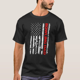 Camiseta Boliche Patriótica Pai Americana Homens Faes