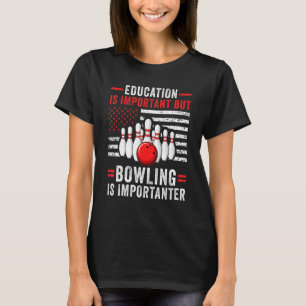 Camiseta Boliche Player US Flag Bowler Team Boliche Lane Sp