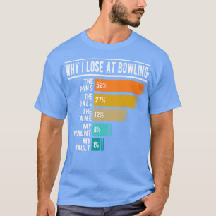 Camiseta Boliche Por Que Eu Perder Na Boliche