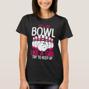 Camiseta Boliche Princesa Pin Bowler Striler Boliche Fa