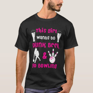 Camiseta Boliche Que Quer Beber Boliche De Cerveja