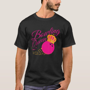 Camiseta Boliche Rainha T Engraçado Presente Para Garotas