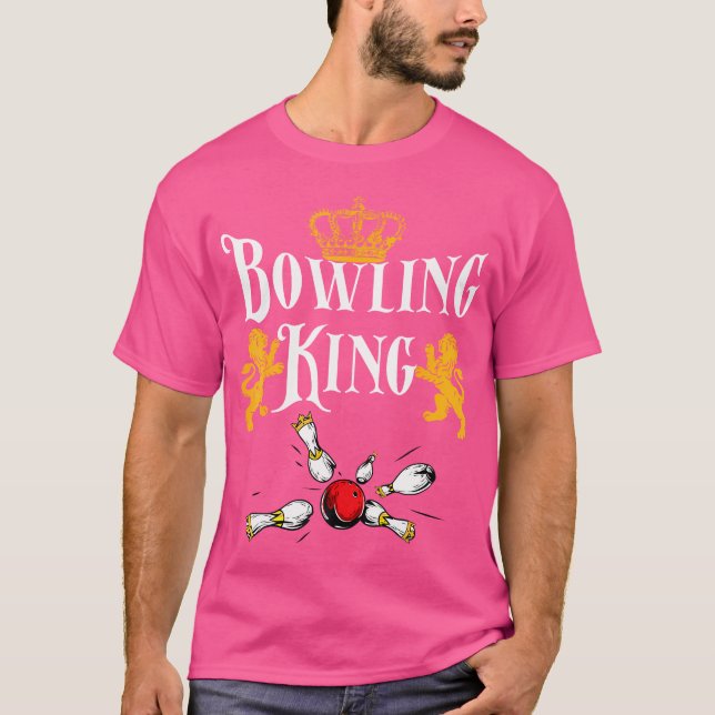 Camiseta Boliche Rei E Rainha Casal Da Equipe Bowlin (Frente)