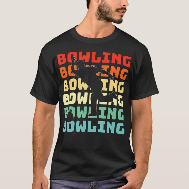Camiseta Boliche Retro Bowling (Frente)
