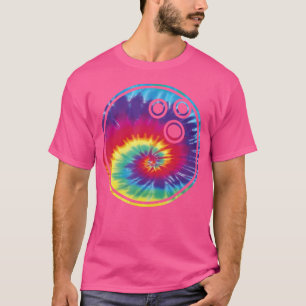 Camiseta Boliche Tie Dye Rainbow Boys, Homens Diversão Meni