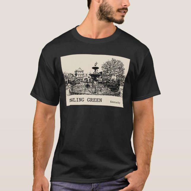 Camiseta Boliche Verde Kentucky Superdimensionado (Frente)