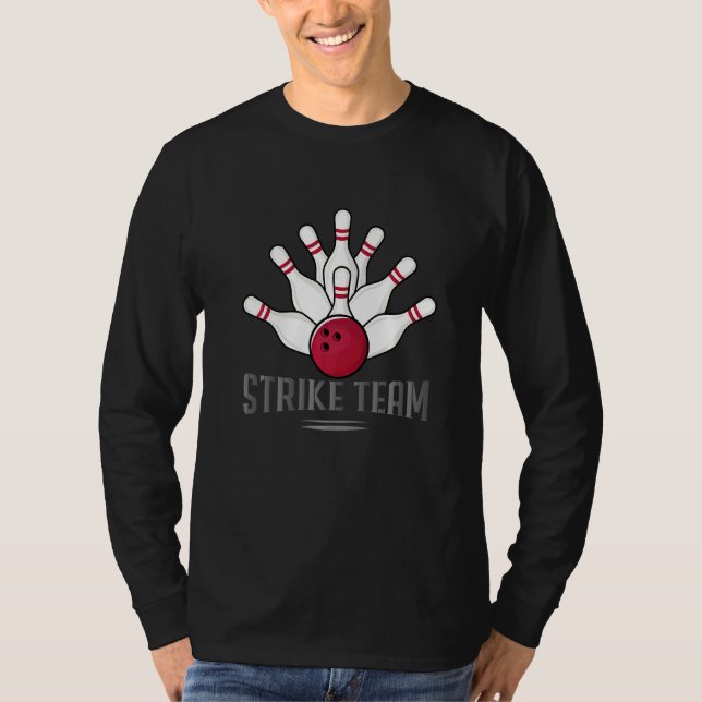 Camiseta Boliches Com A Equipe De Greve De Cotação (Frente)