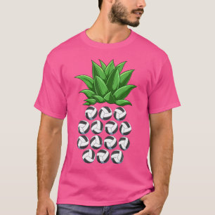 Camiseta Boliches de abacaxi em forma de abacaxi