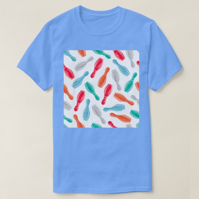 Camiseta Boliches de Aquarelas T (Frente do Design)