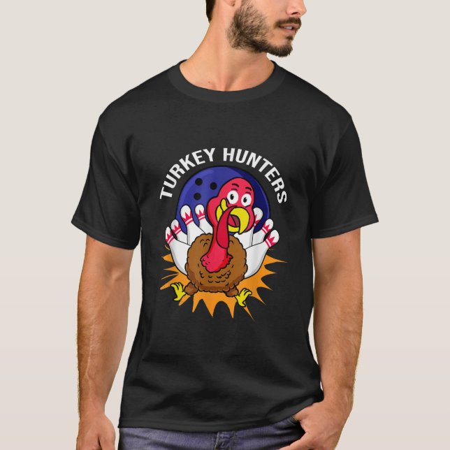 Camiseta Boliches de caça turcas (Frente)