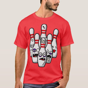 Camiseta Boliches Engraçadas Eu Peguei Pinos