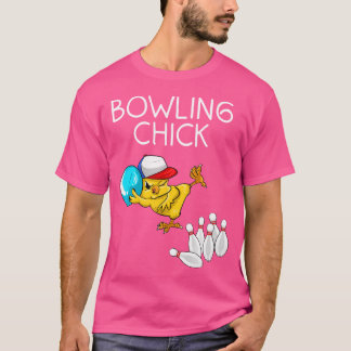 Camiseta Boliches Engraçadas Pintinhos De Boliche De Esport