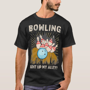 Camiseta Boliches Enroladas Engraçadas De Bowler Bem Na Min