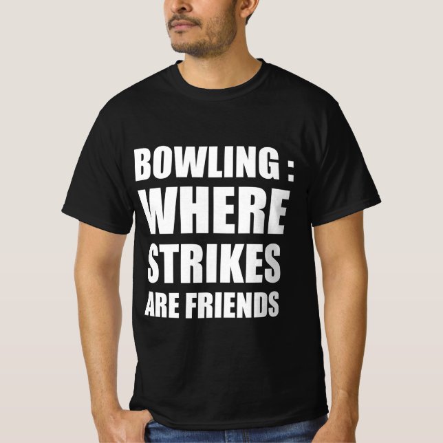 Camiseta Boliches: onde greves são amigos (Frente)