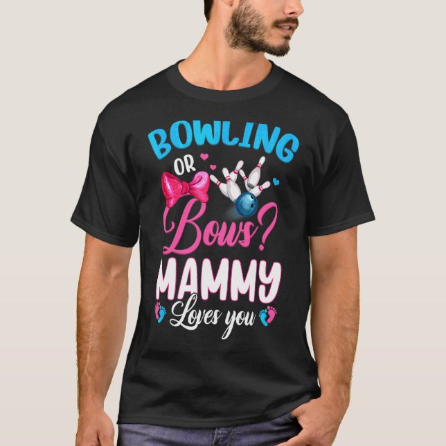 Camiseta Boliches Ou Arcos Mamãe Te Ama Sexo Revele Rosa (Frente)