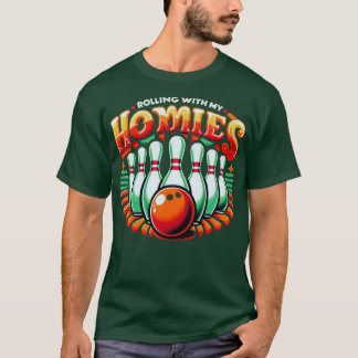 Camiseta Boliches Rolando Com Minhas Casas Engraçados Homen