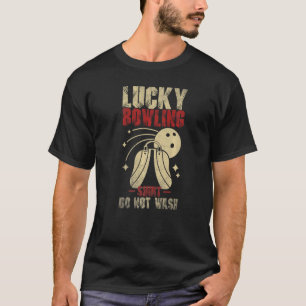 Camiseta Boliches sortudas não lavam dez pinos do jogador d