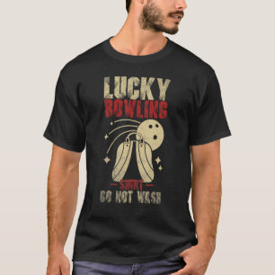 Camiseta Boliches sortudas não lavam dez pinos do jogador d