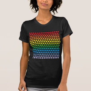 Camiseta Bolinhas Arco-Íris Preto
