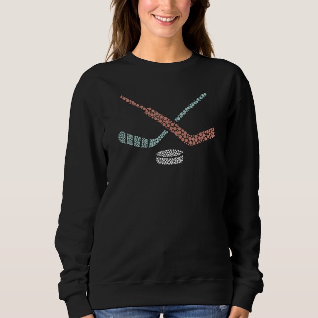 Camiseta Bolinhas Colorida de Hóquei no Gelo (Frente)