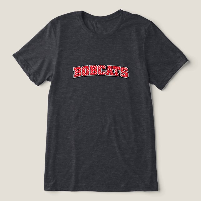 Camiseta Bolinhas de Bobcats (Design frontal)