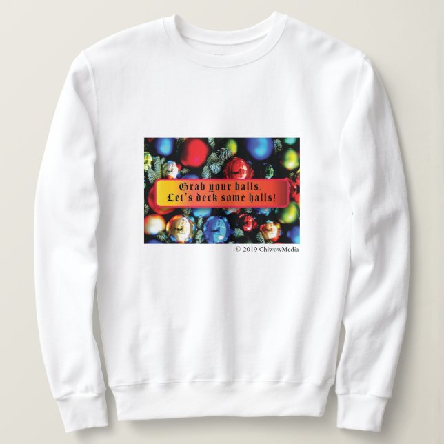 Camiseta Bolinhas de Natal (Frente do Design)