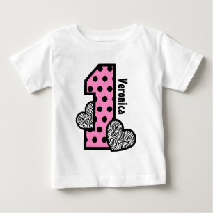 Camiseta Bolinhas-DE-ROSA-primeiro aniversario -zebra Coraç
