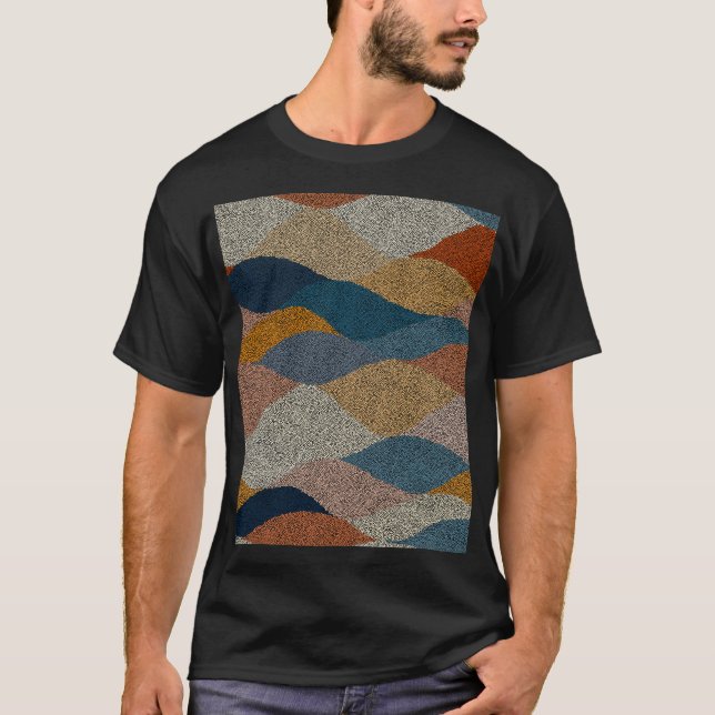 Camiseta Bolinhas ondulada: Têxtil ventilado. (Frente)