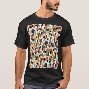 Camiseta Bolinhas: Tinta Mão Multicolorida.