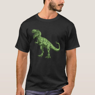 Camiseta Bolinhas Verde T Rex Dinossaur Internacional Ponto