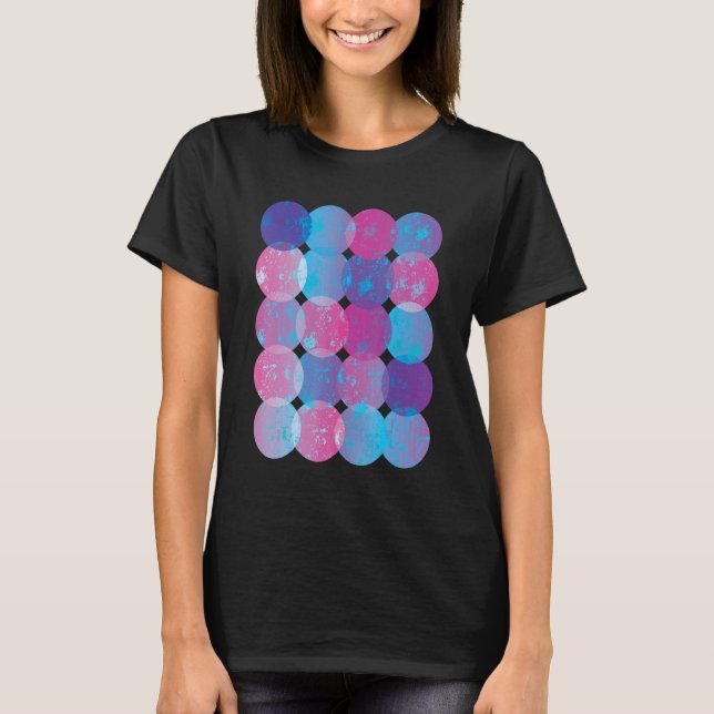 Camiseta Bolinhas Watercolor Abstrato Galaxy International (Frente)