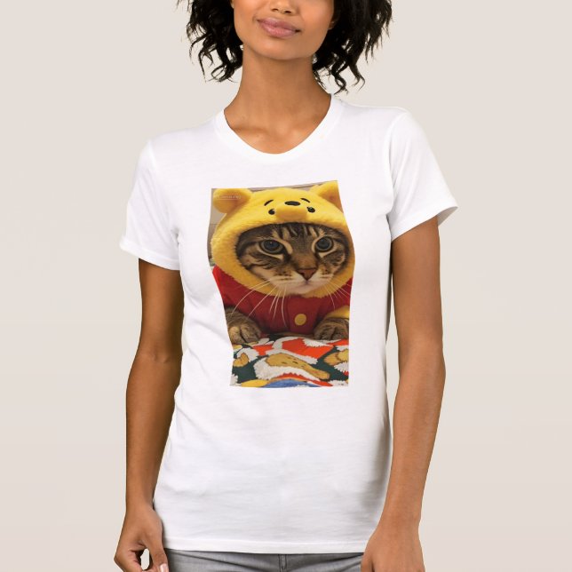 CAMISETA BOLINHO DE GATO LISTRADO (Frente)