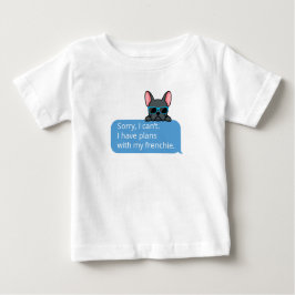 Camiseta Bolinho Francês Azul Engraçado