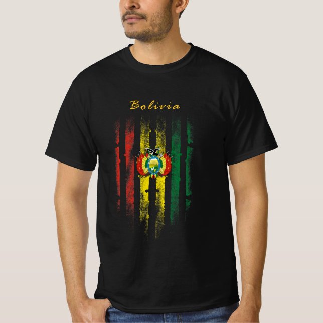 Camiseta Bolívia, Bolívia, Bolívia, Bolívia, Bolíviano (Frente)