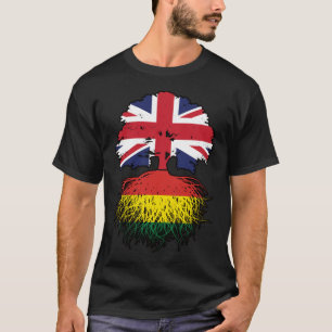 Camiseta Bolívia Bolívia Reino Unido Árvore Raiz Bandeira