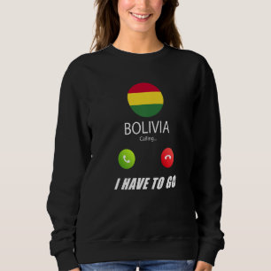 Camiseta Bolívia Flag Souvenir Bolivia Está Chamando É Cham