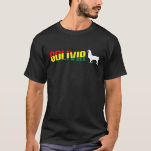 Camiseta Bolívia Llama Boliviano Futebol Homens Mulheres Cr
