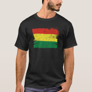 Camiseta Bolívia Sinalizador de Amizade do Orgulho Orgânica