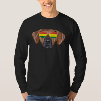 Camiseta Bolivian Flag Rhodesian Ridgeback Dog Bolivia Pock