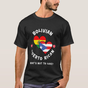 Camiseta Boliviano Porto-riquenho O Que Não Amar Coração Fl