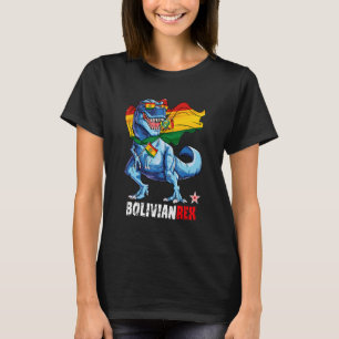 Camiseta Bolívianrex Ortodia Bandeira Bolívia Diversão Dino