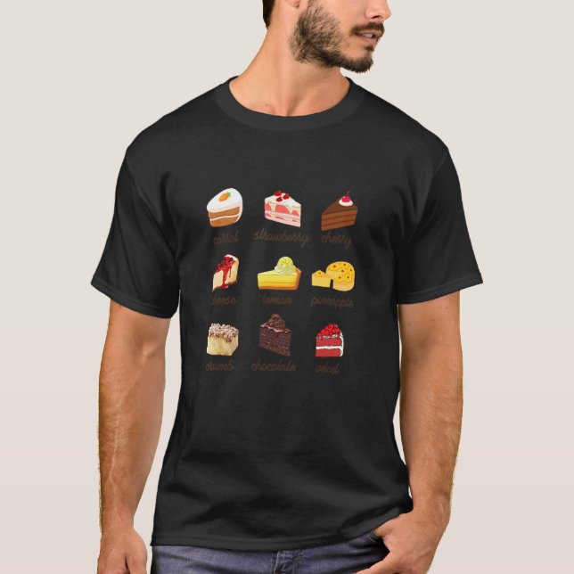 Camiseta Bolo Baking Pastelaria Chef Paz Assar (Frente)