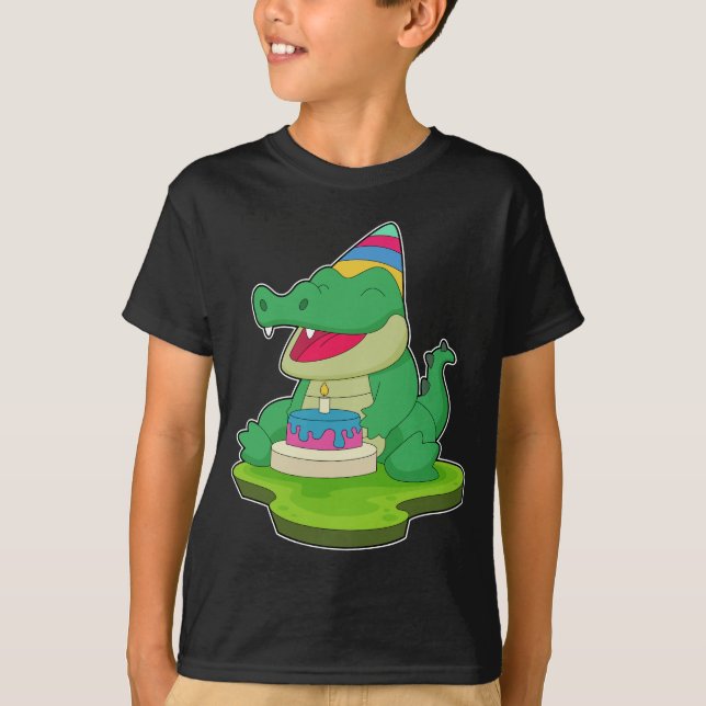 Camiseta Bolo Crocodilo Birthday (Frente)