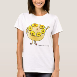 Camiseta Bolo de Abacaxi Invertido Divertido Humor Artístic